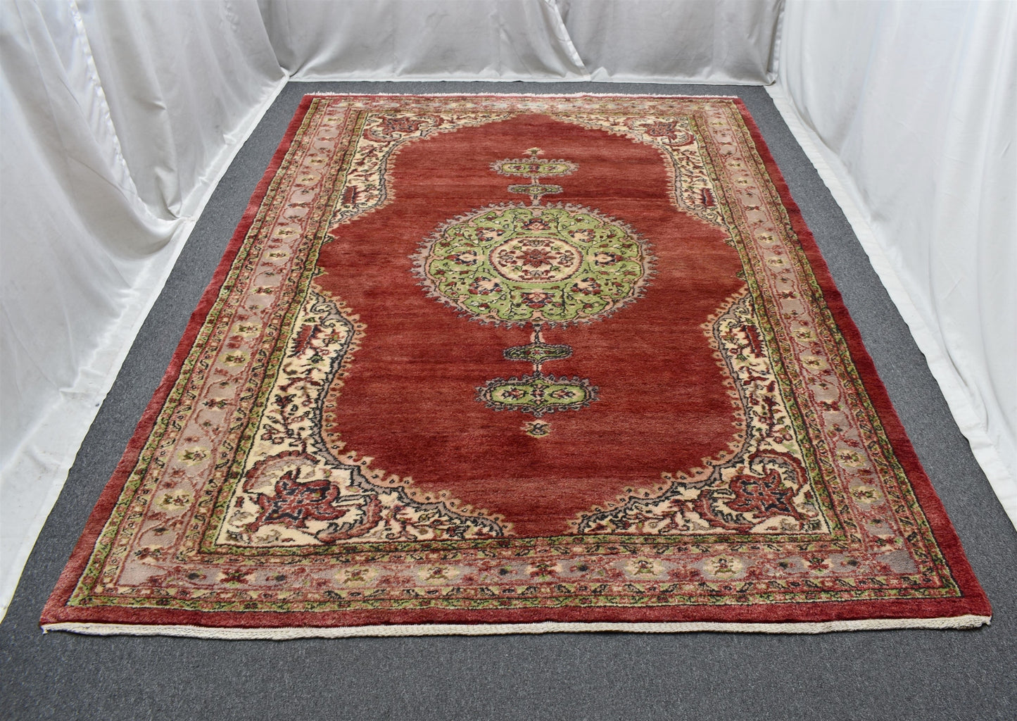 El Dokuma 7m2 Ender Pastel Kangal Sivas Yün Salon Halısı 5356