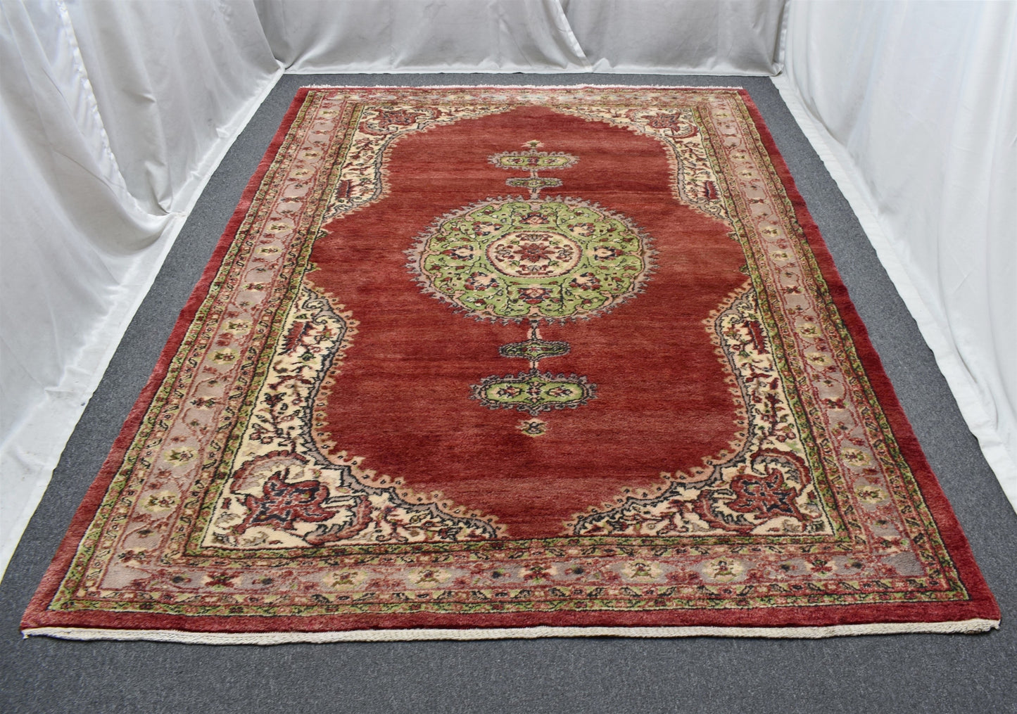 El Dokuma 7m2 Ender Pastel Kangal Sivas Yün Salon Halısı 5356