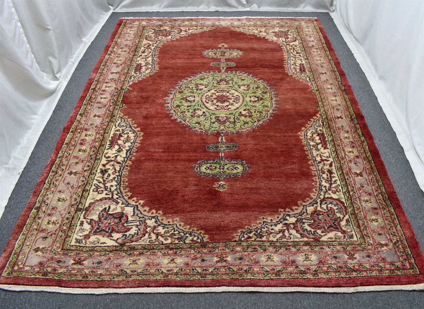 El Dokuma 7m2 Ender Pastel Kangal Sivas Yün Salon Halısı 5356