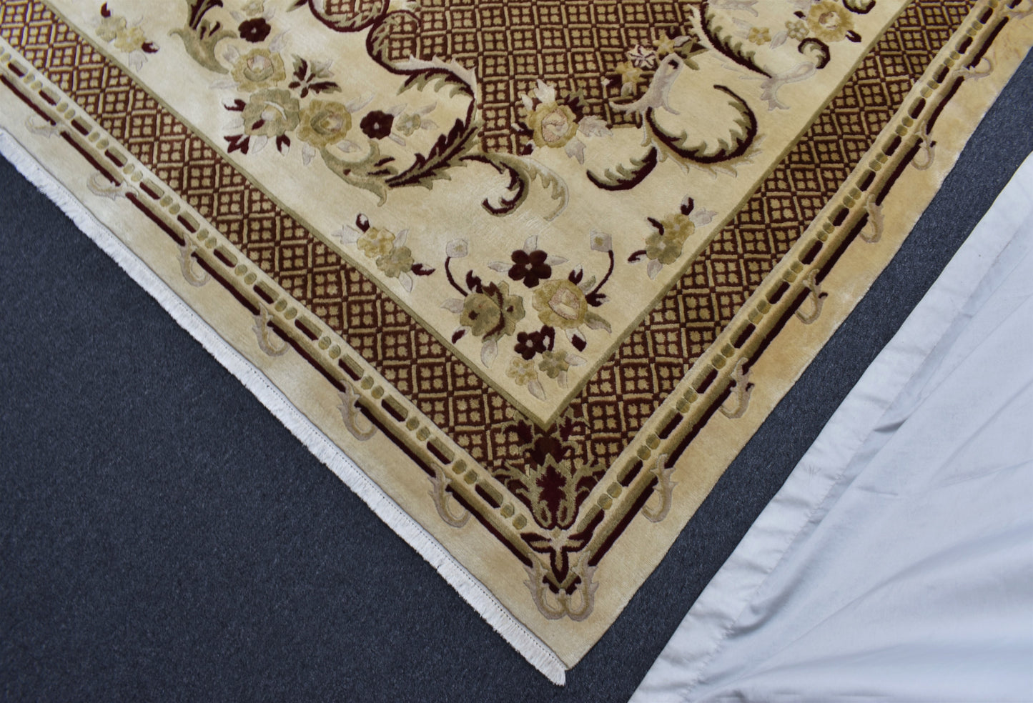 Yeni 7m2 El Dokuma Görkemli Üç Boyutlu Hakiki Çin Yün Salon Halısı 5360