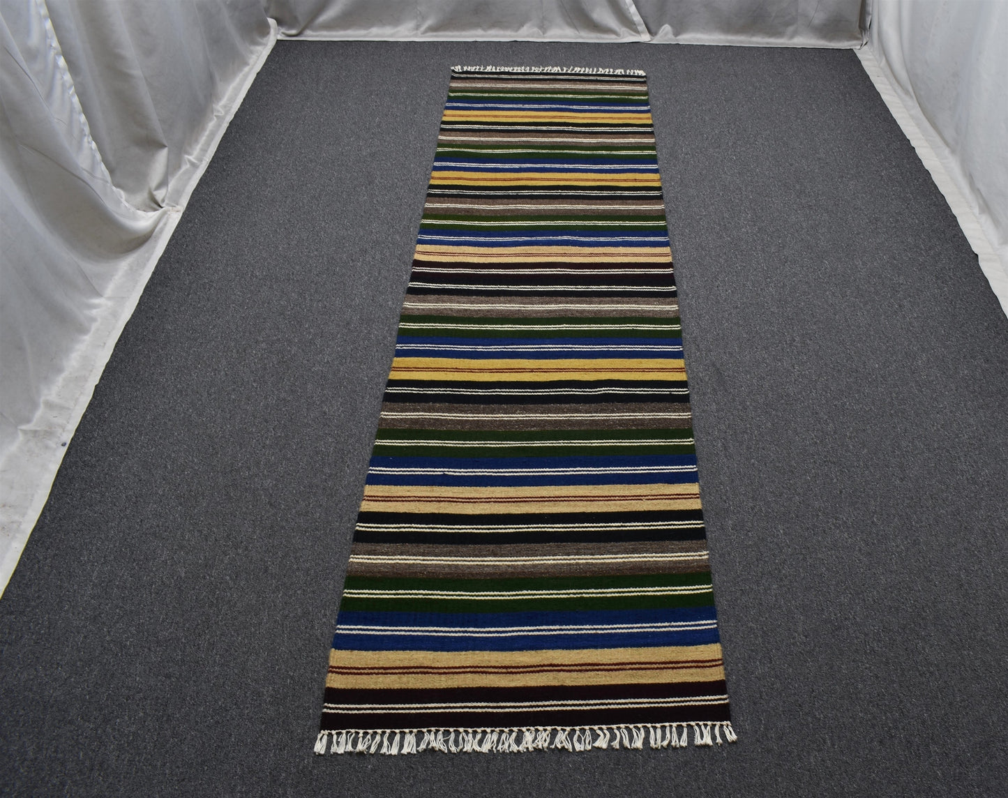 Yeni El Dokuması Rengarenk Hatay Yün Yolluk Kilim 5361