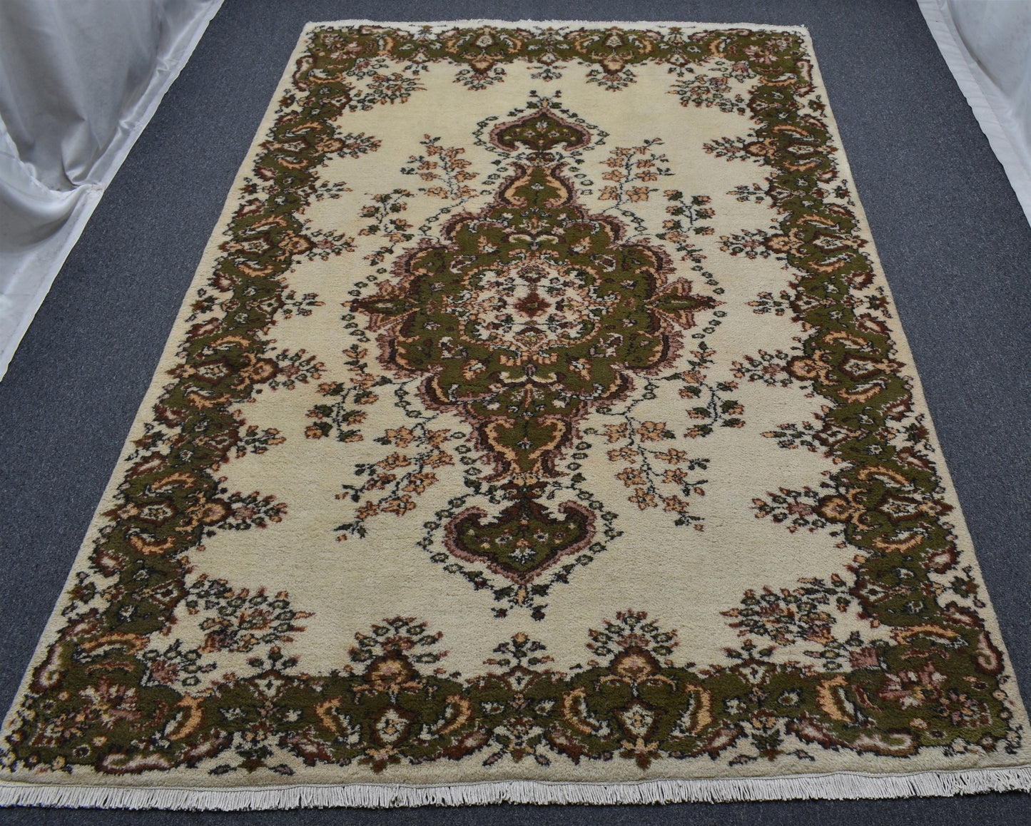 Yeni El Dokuma 5m2 Nadir Göbekli Sümerbank Yün Halı 5384