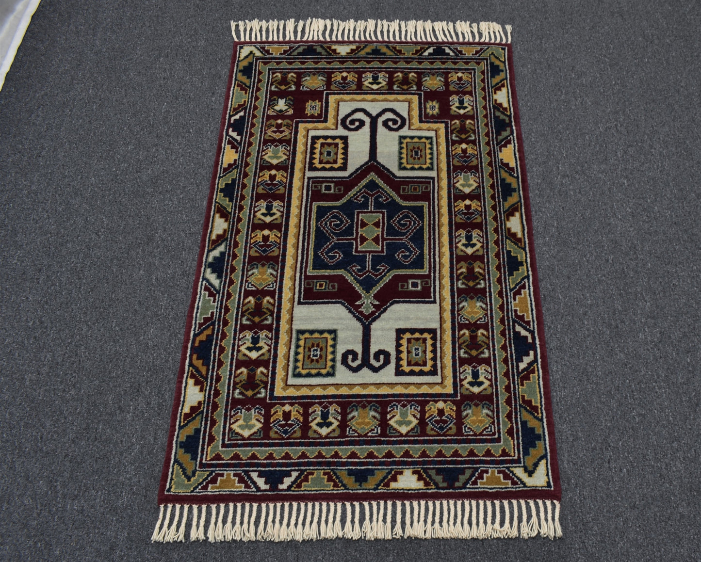 Yeni El Dokuma Şaheser Otantik İran Acem Yün Halı 5391