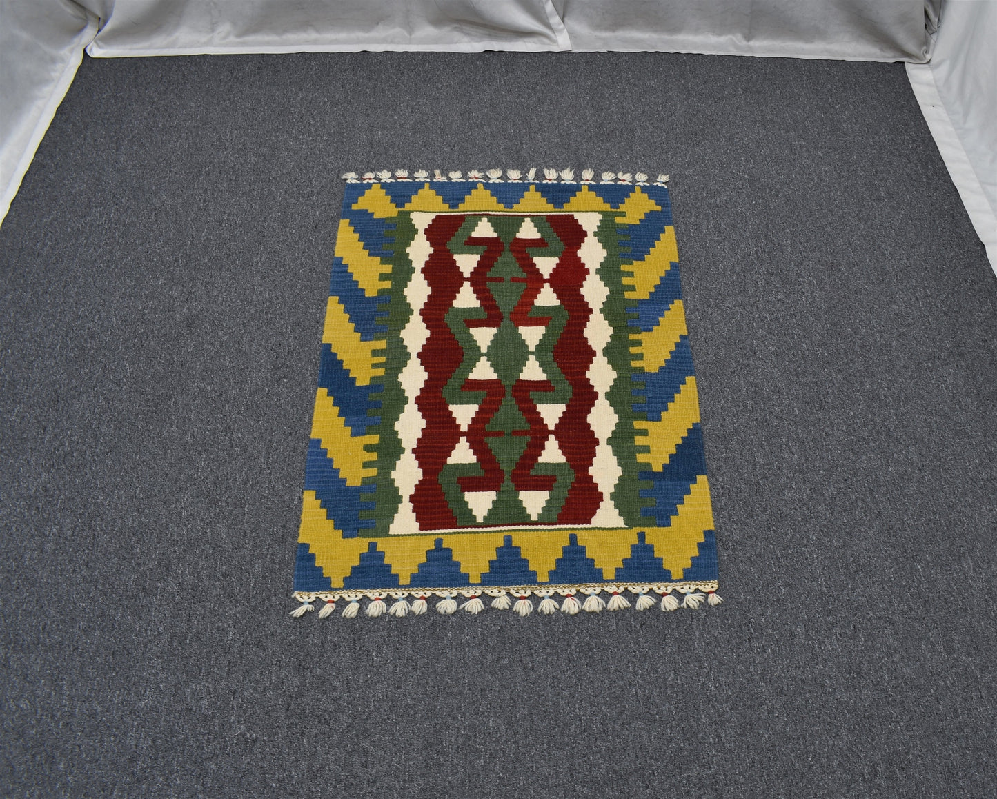 Yeni El Dokuma Eşsiz Güzellikte Pınarbaşı Kayseri Yün Kilim 5492