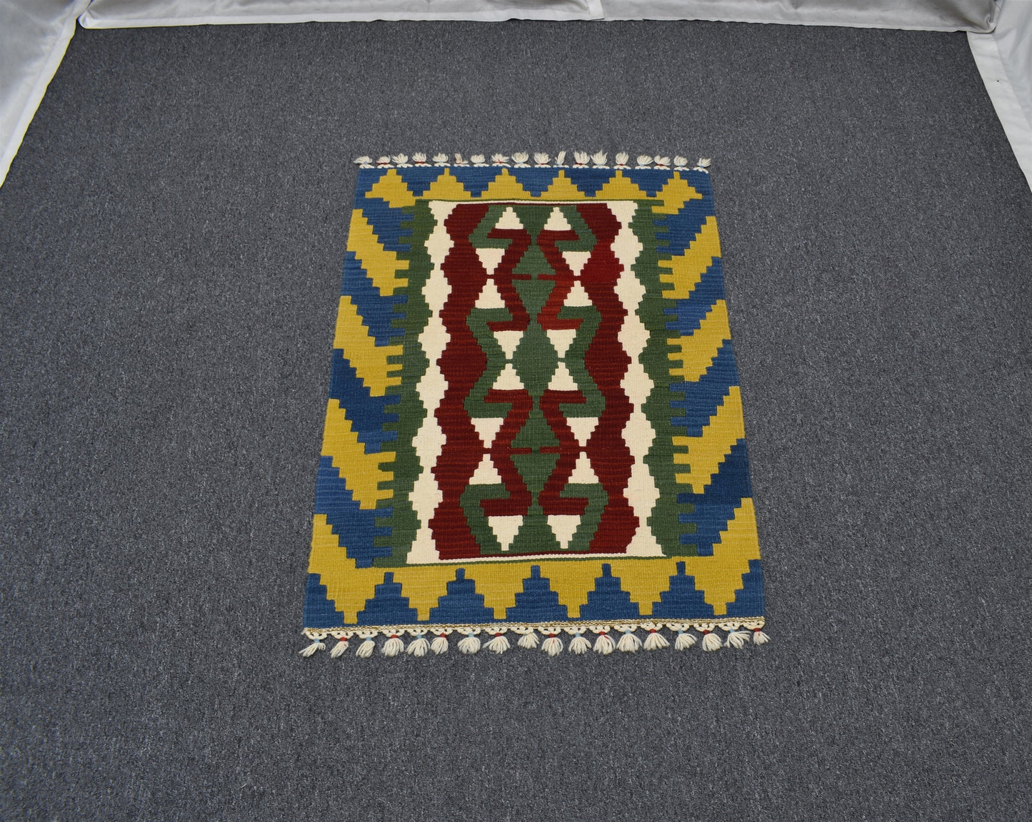 Yeni El Dokuma Eşsiz Güzellikte Pınarbaşı Kayseri Yün Kilim 5492