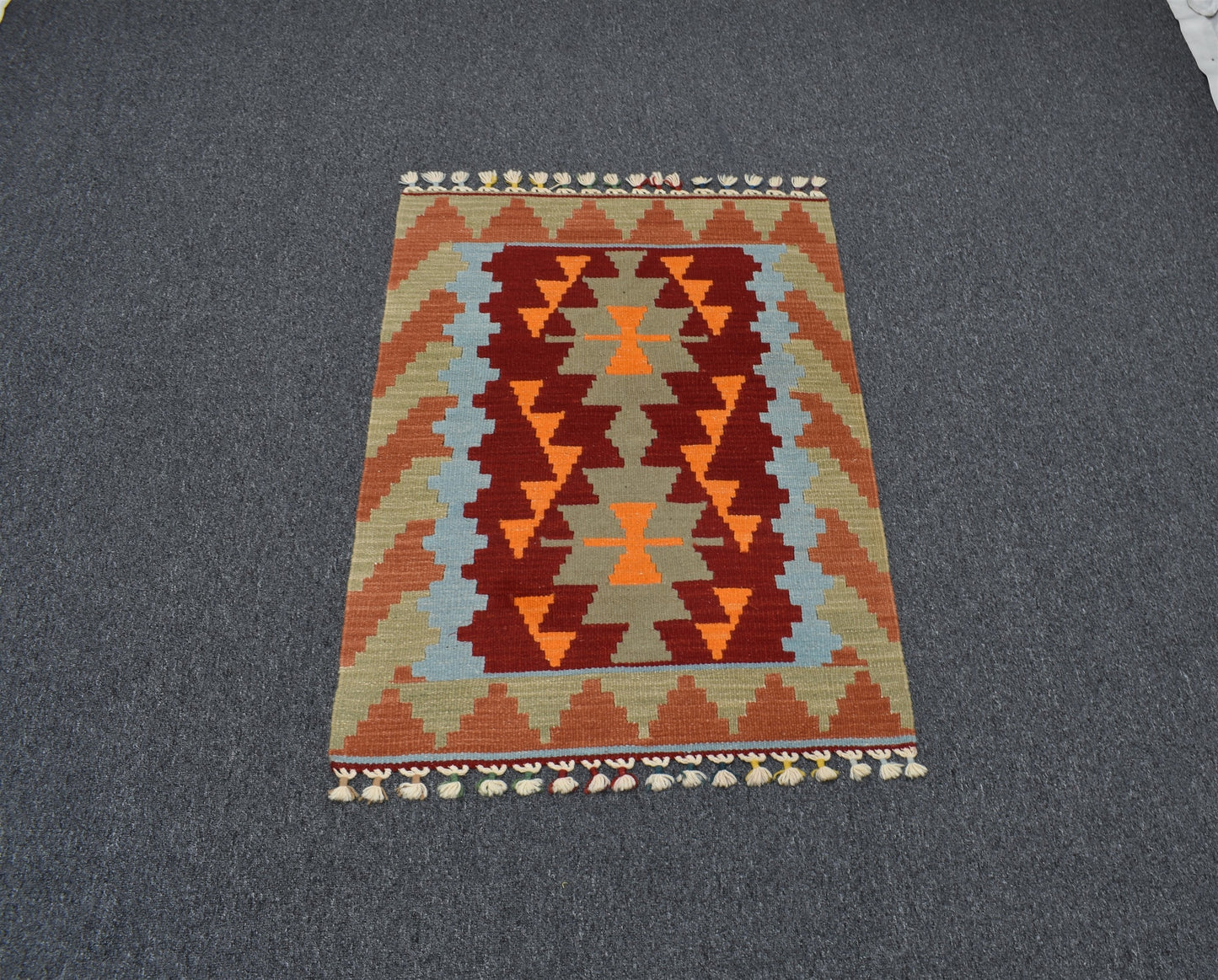 Yeni El Dokuma Nadide Pınarbaşı Kayseri Yün Kilim 5494