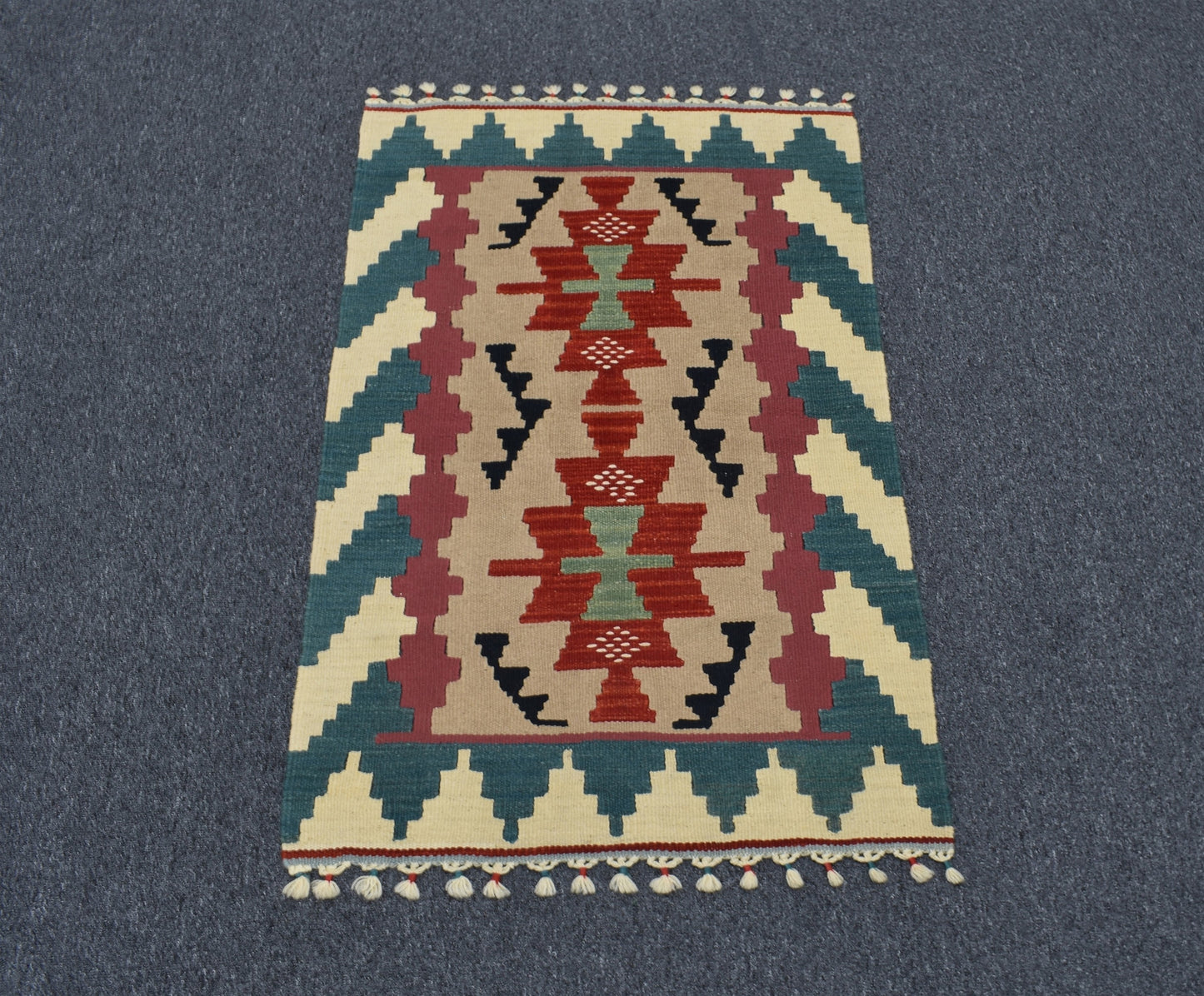 Yeni El Dokuma Şaheser Pınarbaşı Kayseri Yün Kilim 5496