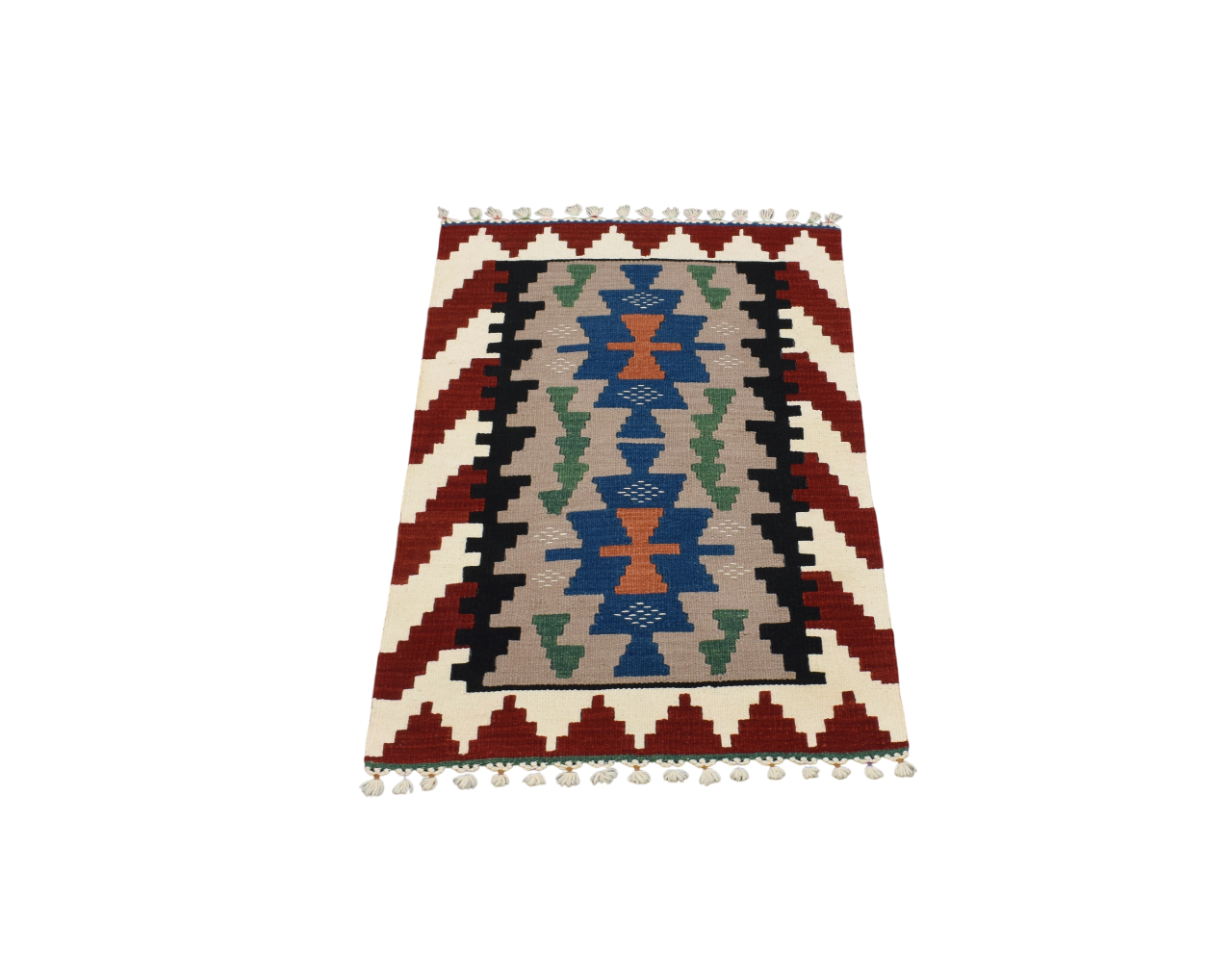 Yeni El Dokuma Benzersiz Kayseri Pınarbaşı Yün Kilim 5505