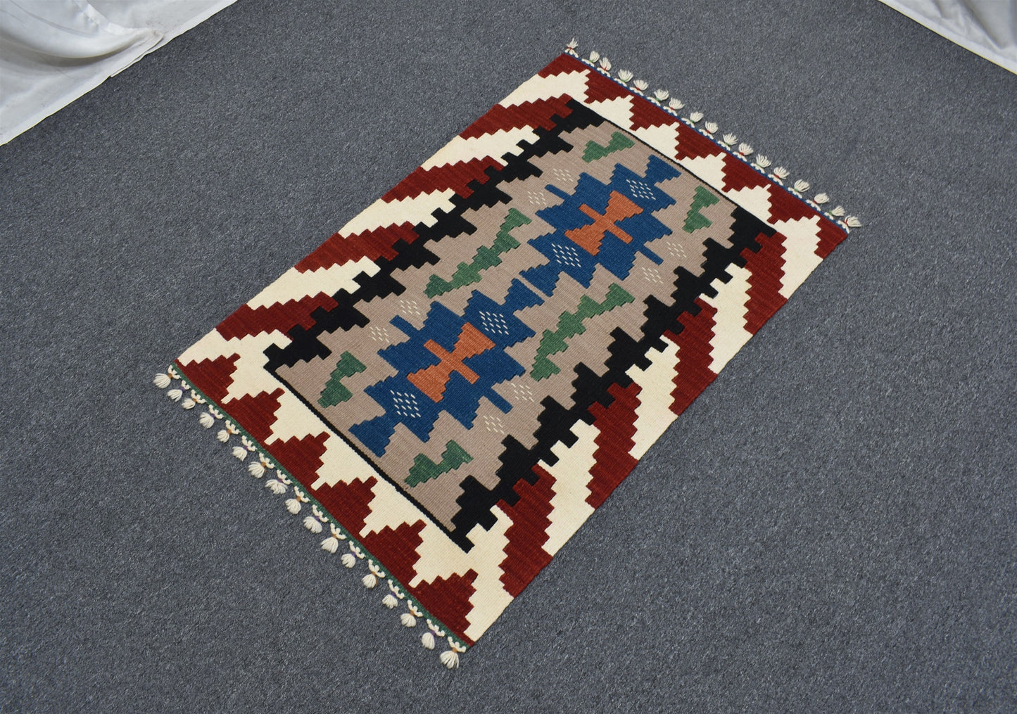 Yeni El Dokuma Benzersiz Kayseri Pınarbaşı Yün Kilim 5505