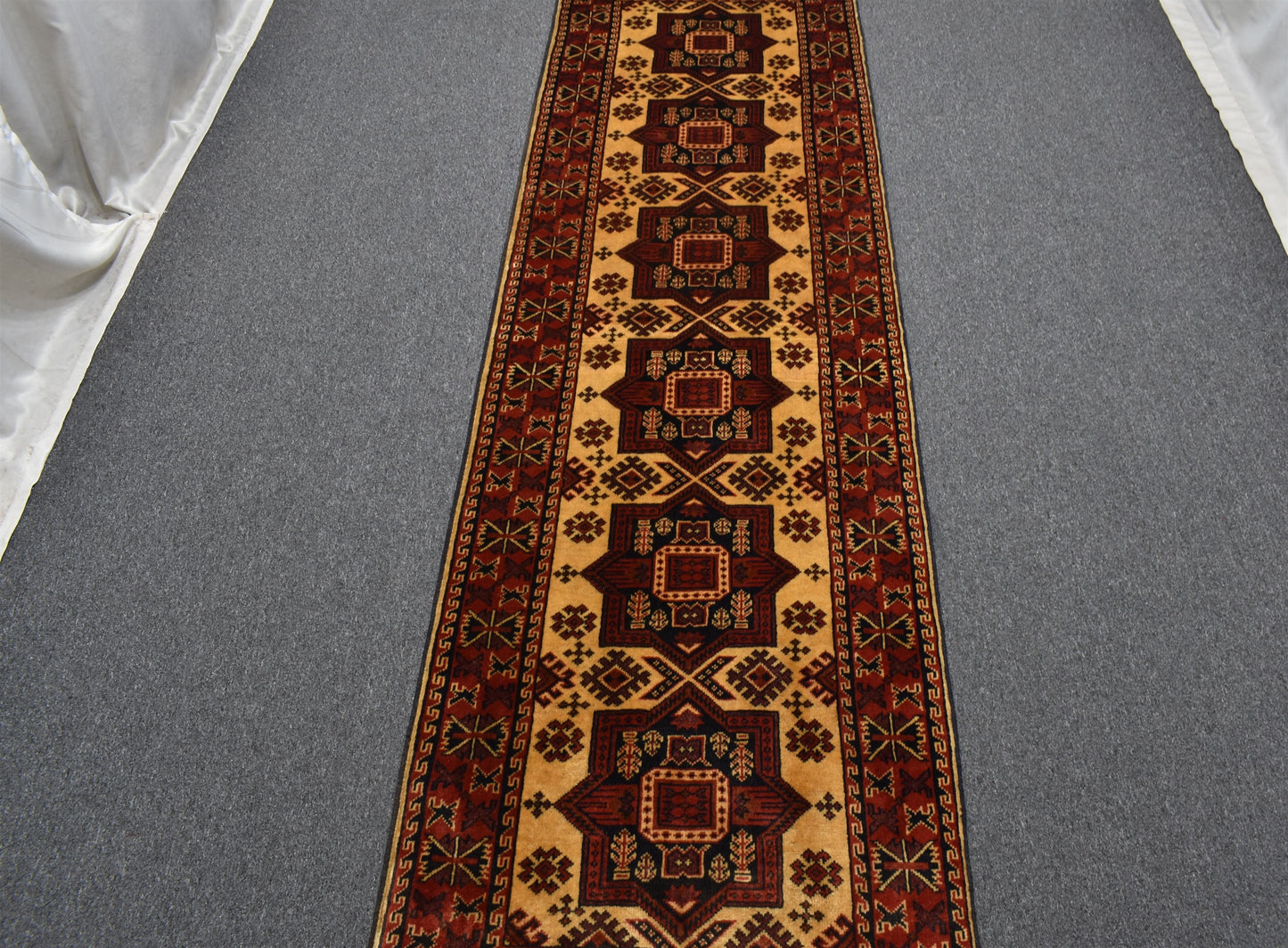 Yeni El Dokuma Şaheser Otantik İran Acem Yün Yolluk Halı 5543