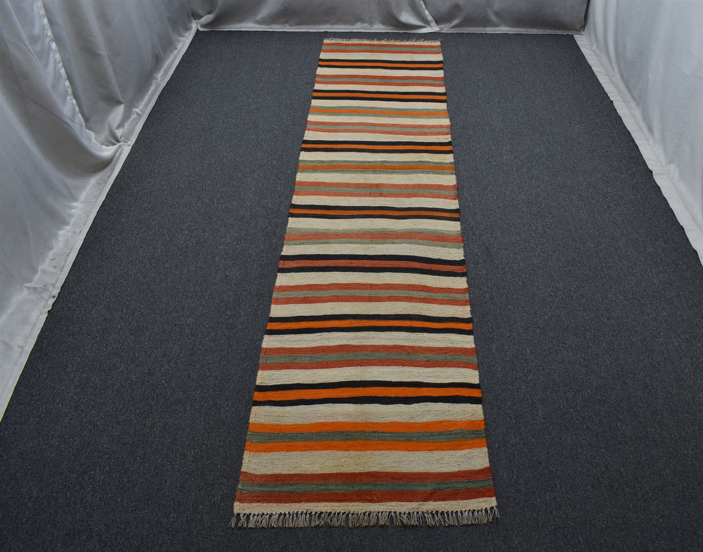 El Dokuması Nadir Naturel Kağızman Yörük Yolluk Yün Kilim 5557