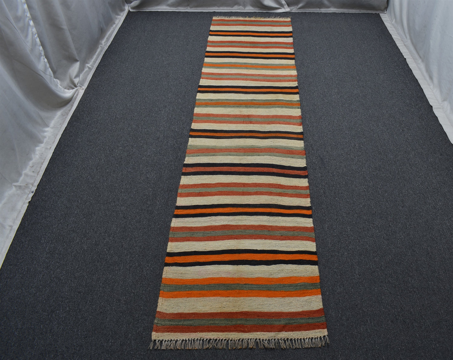 El Dokuması Nadir Naturel Kağızman Yörük Yolluk Yün Kilim 5557