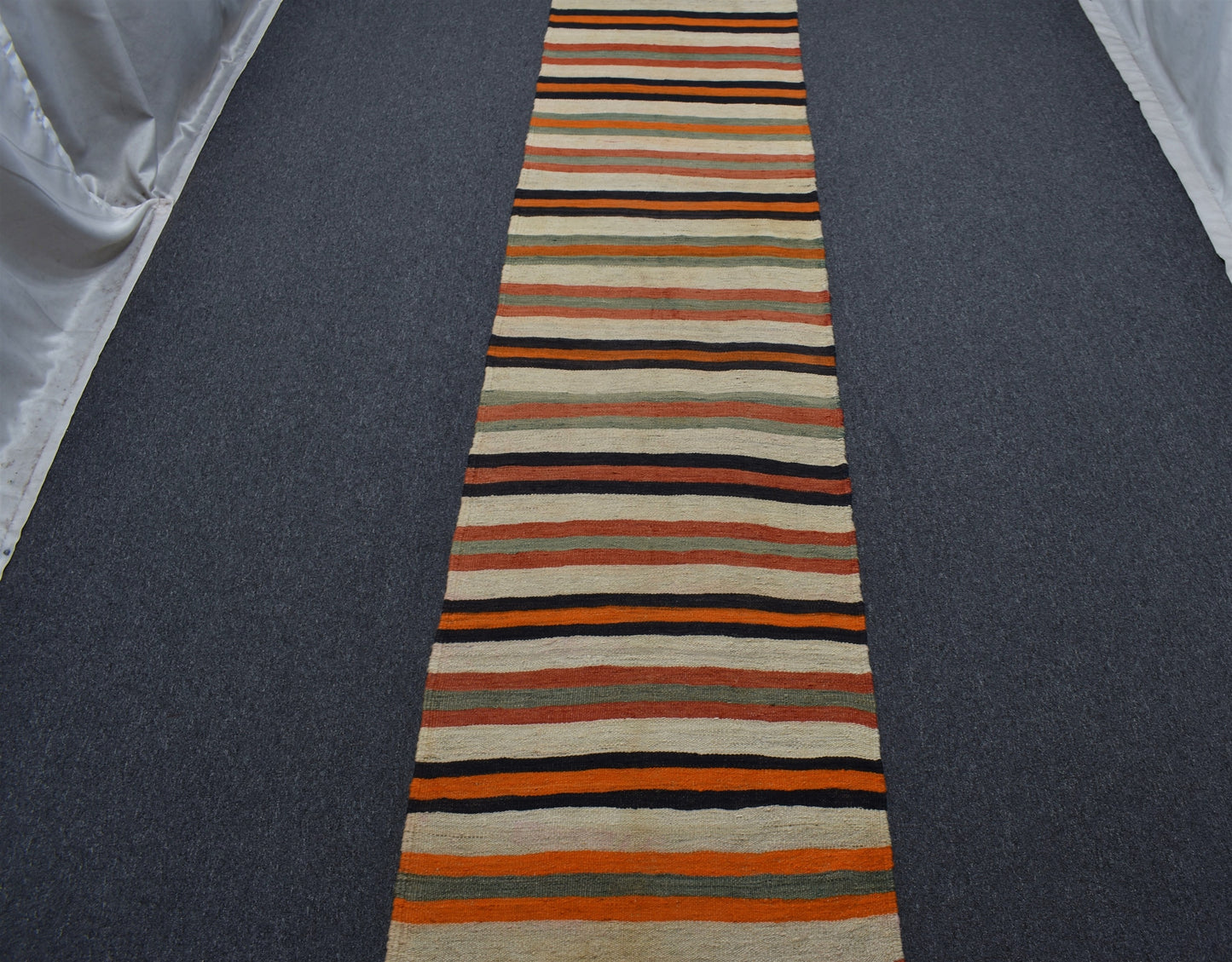 El Dokuması Nadir Naturel Kağızman Yörük Yolluk Yün Kilim 5557
