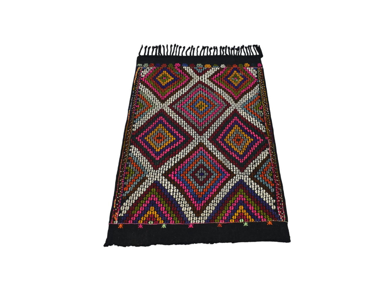 El Dokuması Geometrik Midye Model Karapınar Yörük Cecim Yün Kilim 5573