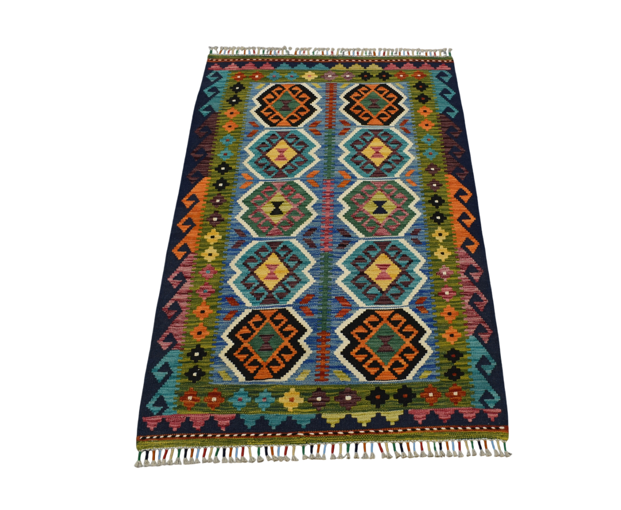 Yeni El Dokuma Seçkin Cerit Yörükleri Meşhed İran Yün Kilim 5579