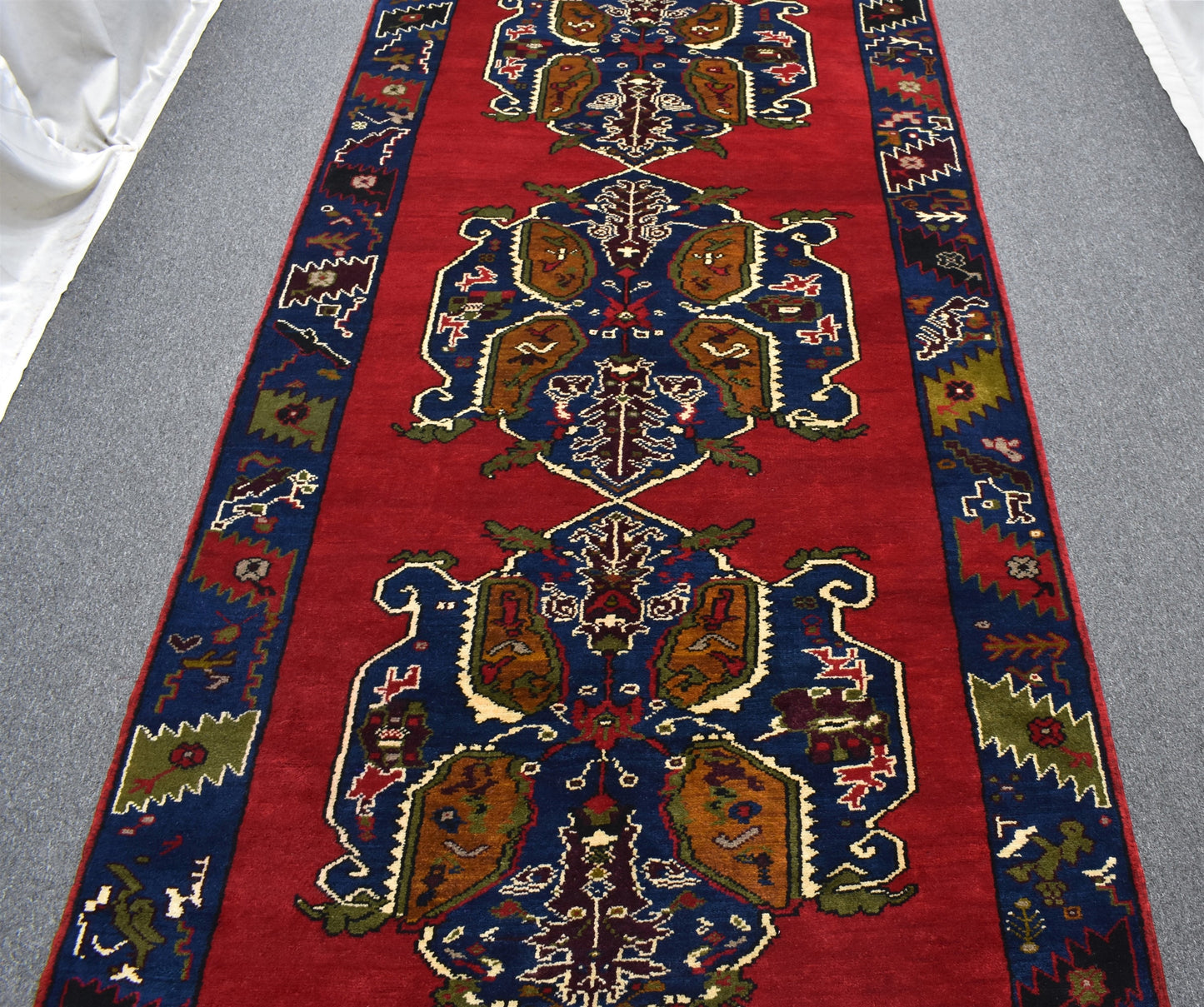 Yeni El Dokuma Kırmızı Konya Mevlana Karapınar Yün Halı 5599