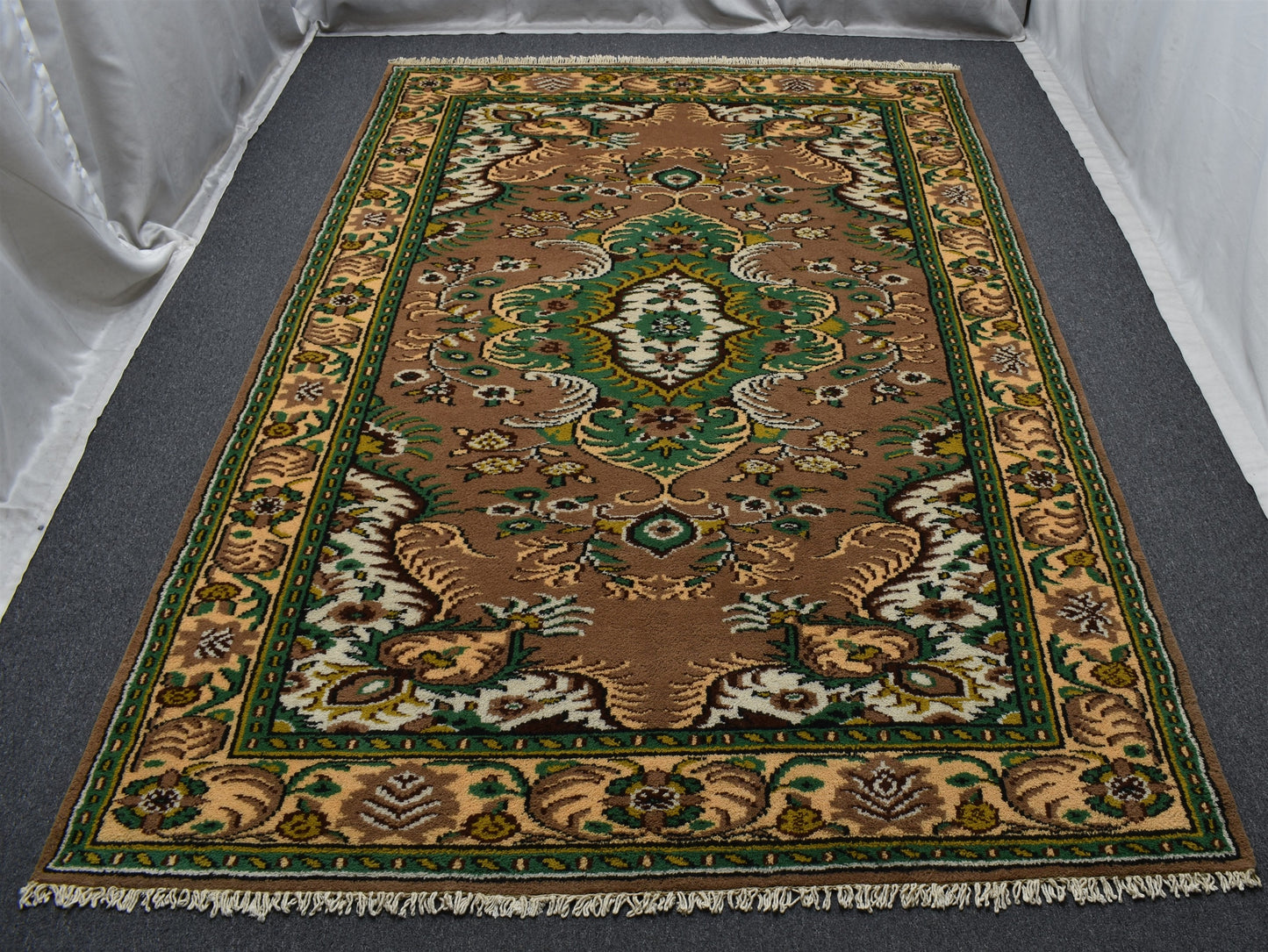 Yeni El Dokuma Şaheser Göbekli Sümerbank 6m2 Yün Halı 5634