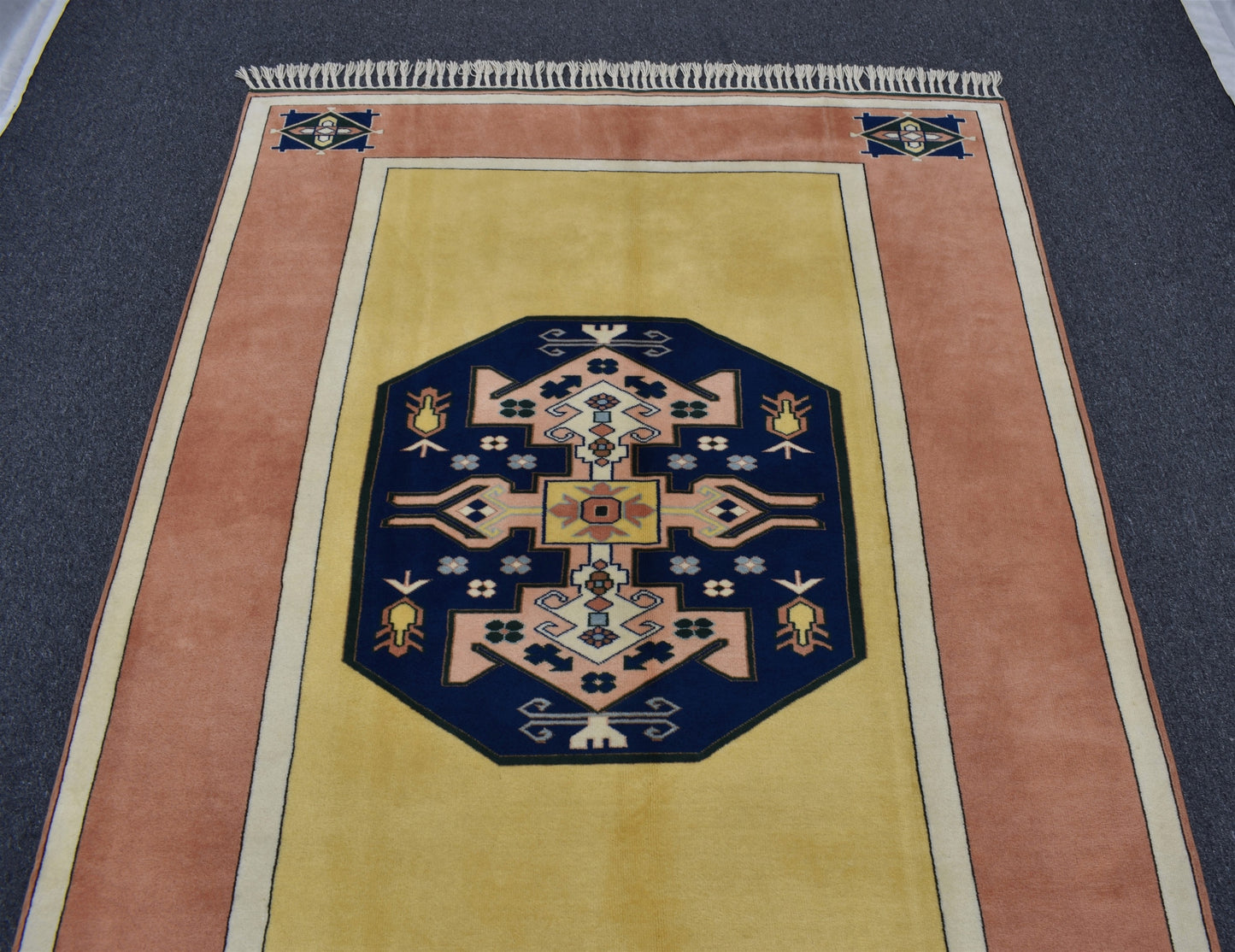 Yeni El Dokuma 3m2 Otantik Balıkesir Antik Yörük Yün Salon Halısı 5686