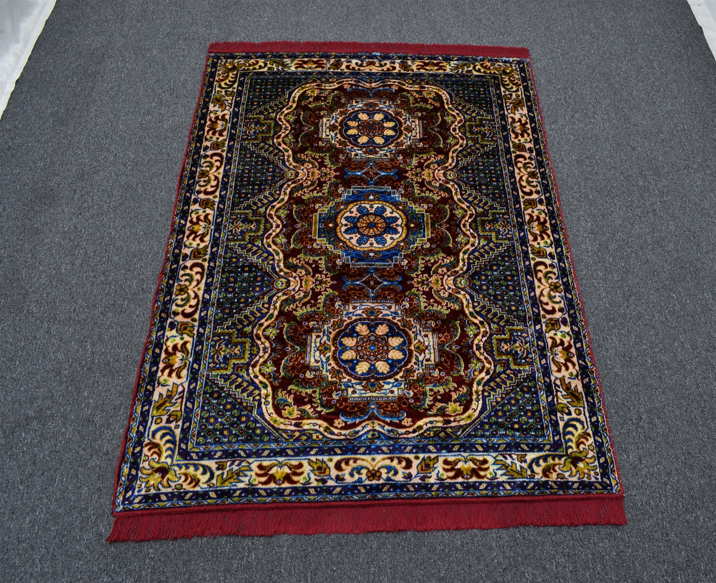 Yeni Çok Amaçlı Kullanım Üç Göbekli Masa Yatak Örtüsü Duvar Halısı 5726