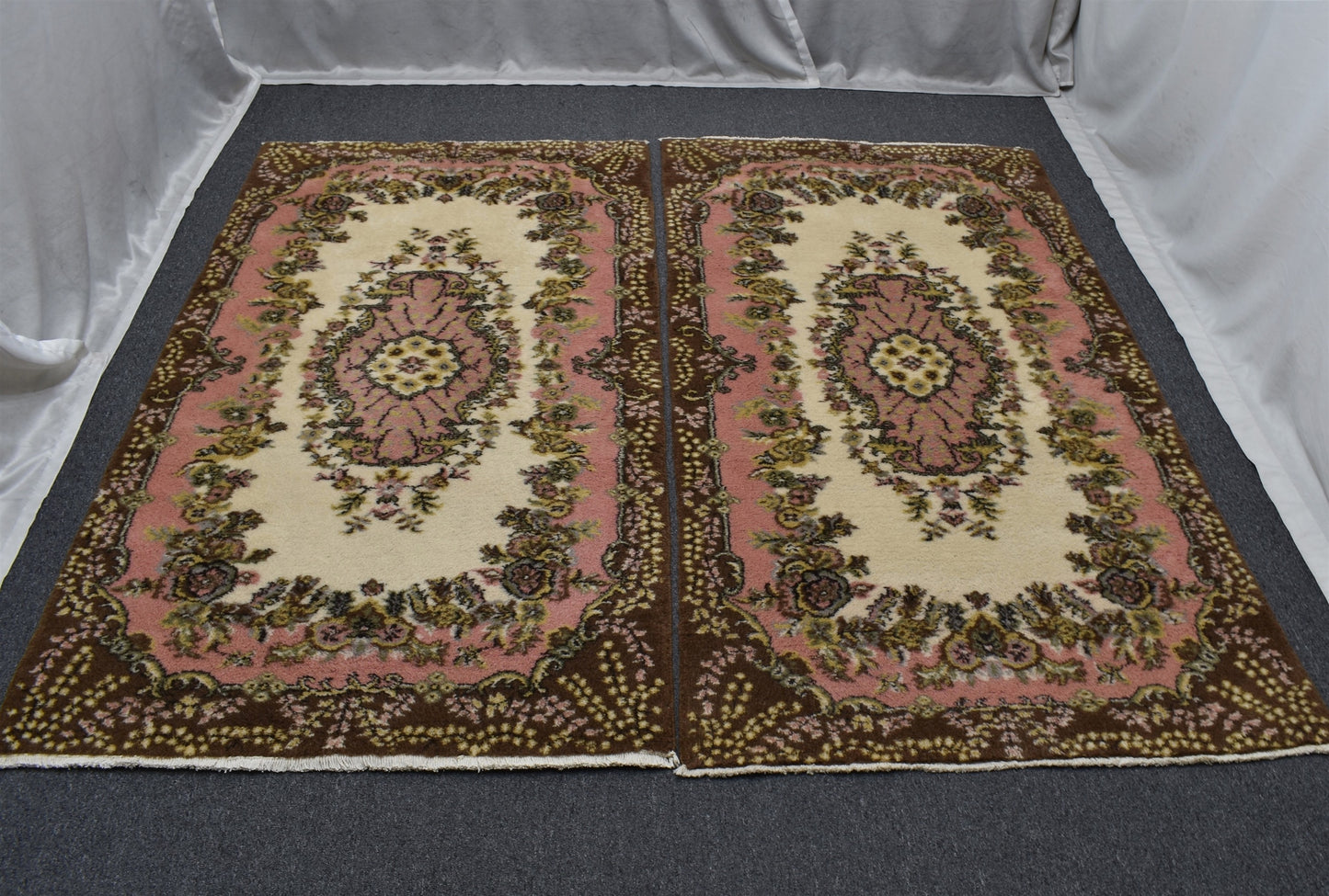 Yeni El Dokuma Benzersiz Goblen Model Çift 2 Yün Salon Halısı 5733