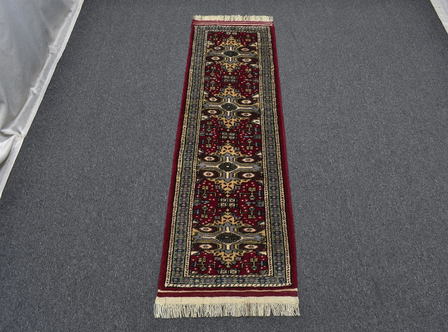 Antika El Dokuma Nadide Şirvan Model İran Mini Yolluk Yüne Yün Halı 5855