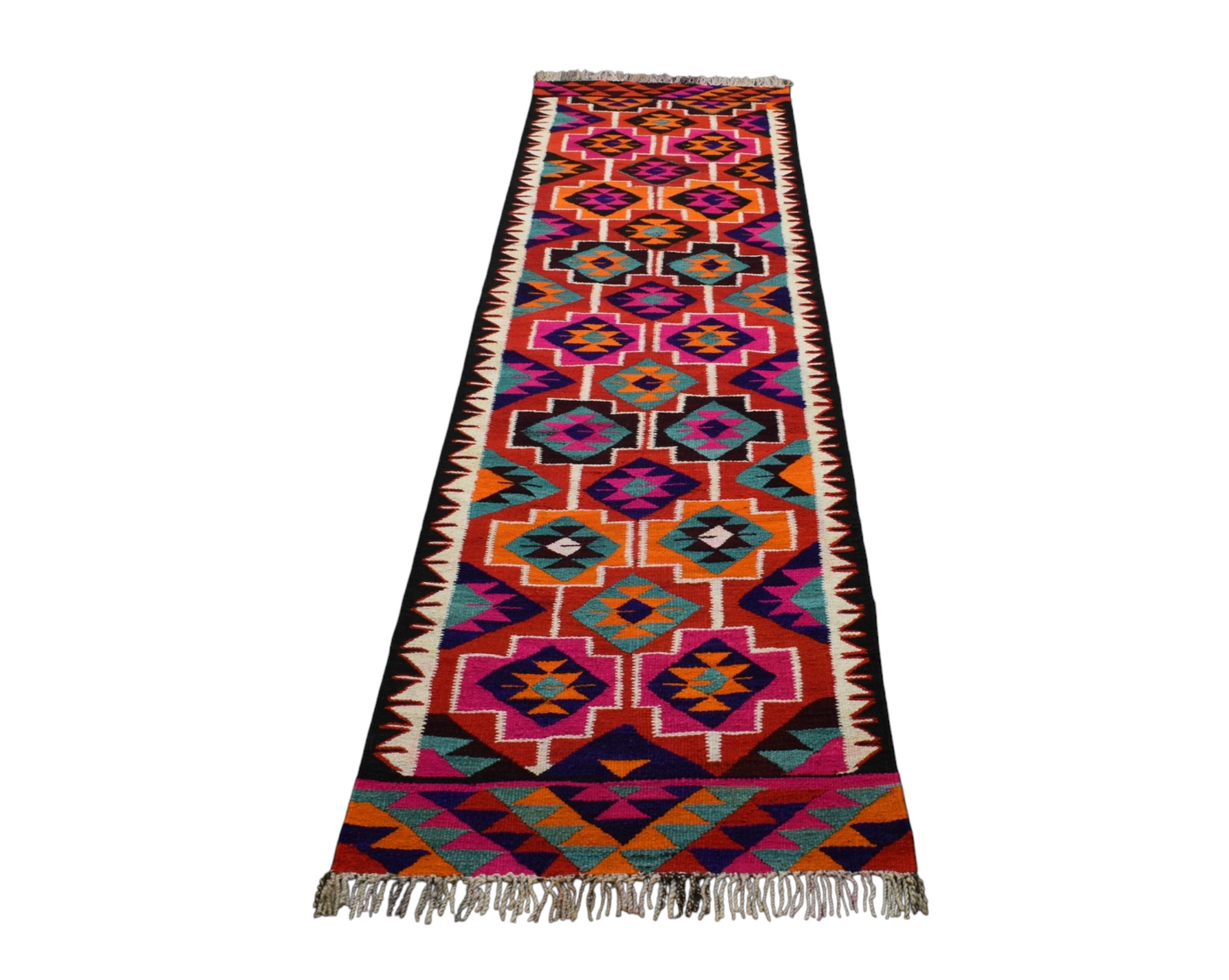 Yeni El Dokuma Başyapıt Otantik Herki Yolluk Yün Kilim 5862