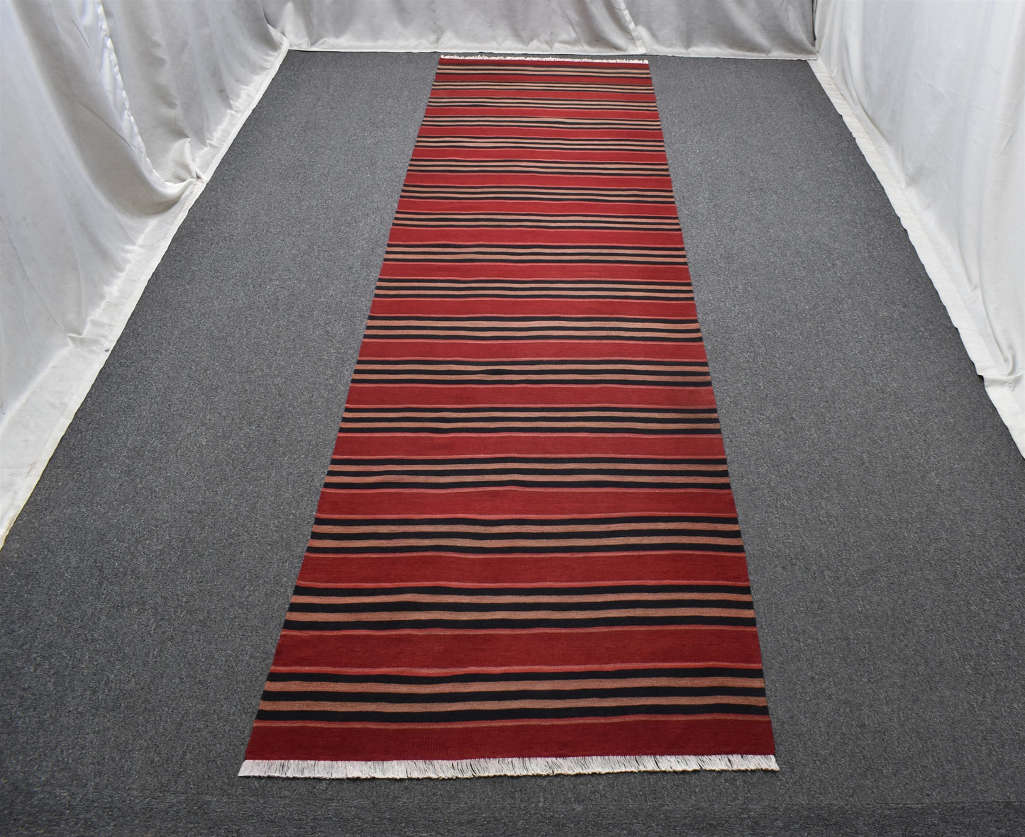 El Dokuma Başyapıt Yekpare Malatya Yolluk Yün Kilim 5935