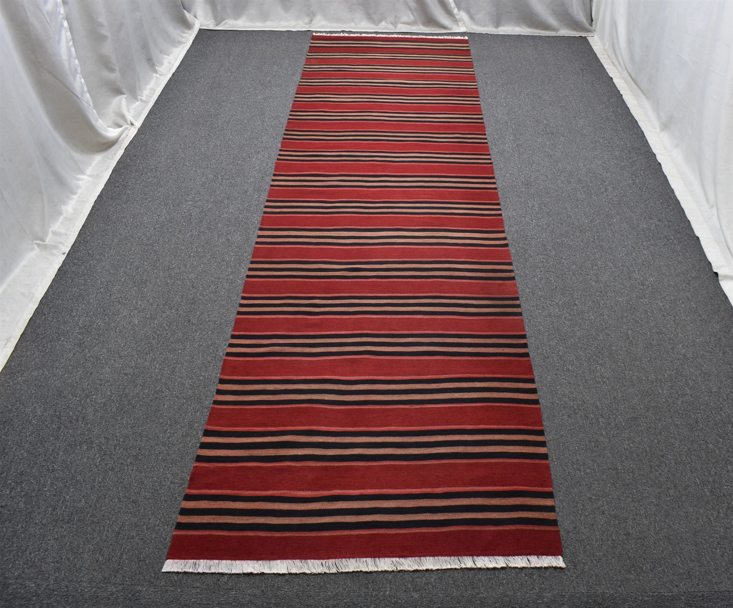 El Dokuma Başyapıt Yekpare Malatya Yolluk Yün Kilim 5935