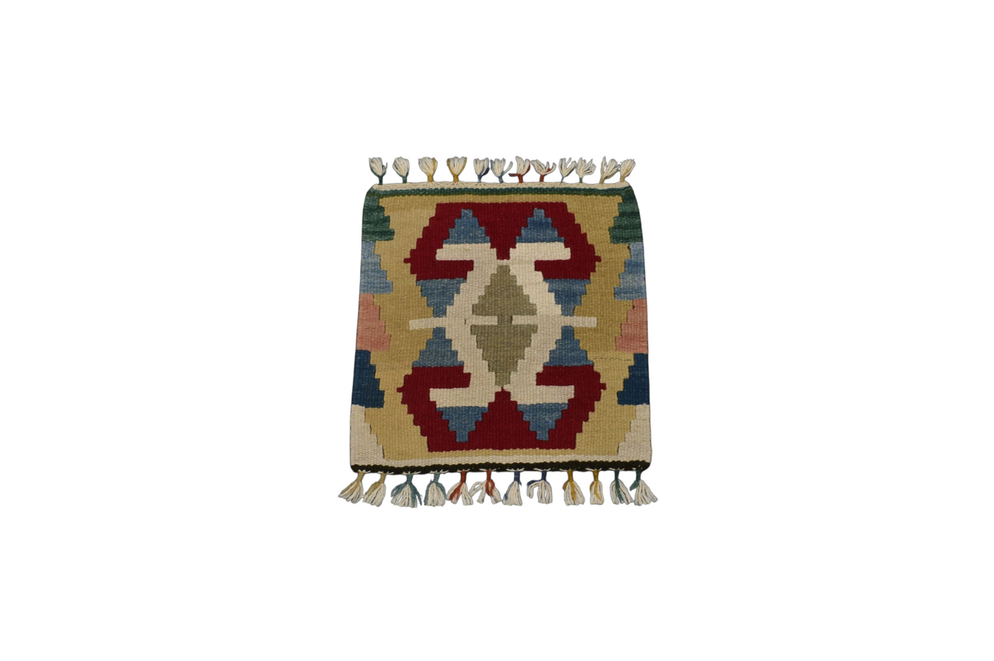 Yeni El Dokuma Köşe Sandalye Koltuk Minderi Pınarbaşı Kayseri Yün Kilim 5970