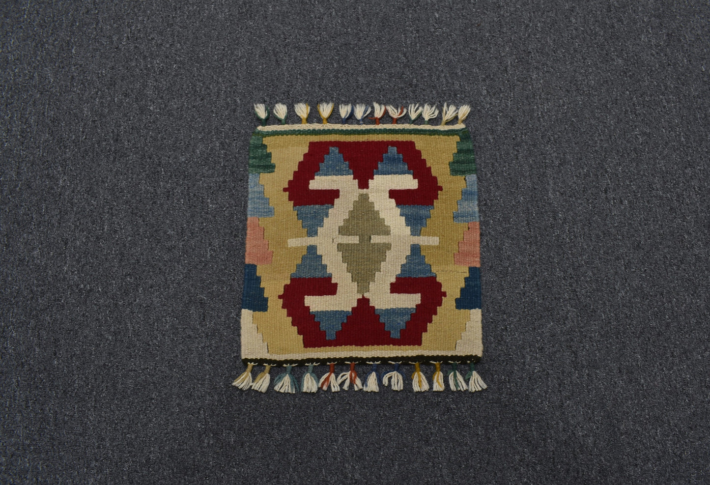 Yeni El Dokuma Köşe Sandalye Koltuk Minderi Pınarbaşı Kayseri Yün Kilim 5970
