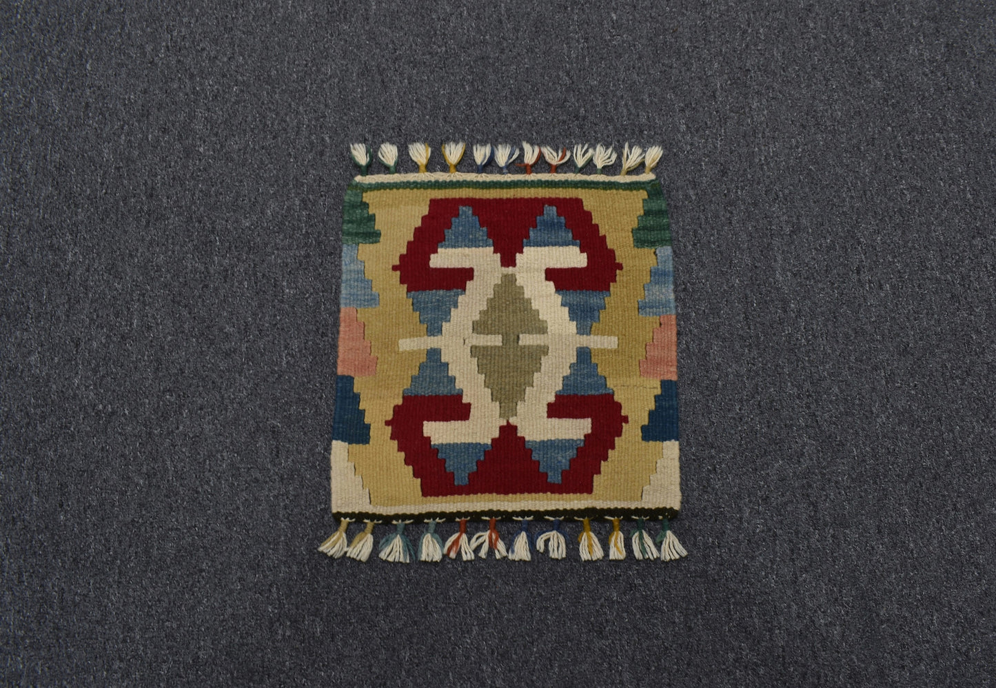 Yeni El Dokuma Köşe Sandalye Koltuk Minderi Pınarbaşı Kayseri Yün Kilim 5970