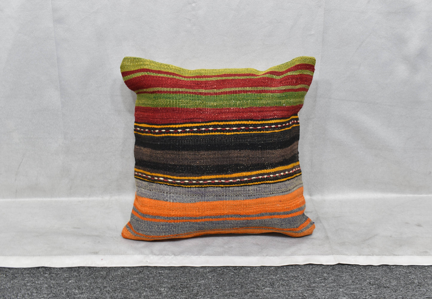 Yeni El Dokuma Dekoratif Kilim Kırlent Yastık Kılıfı 6002