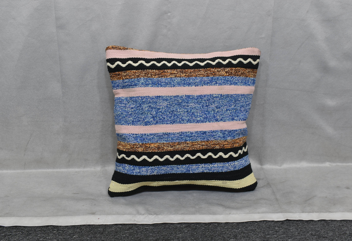 Yeni El Dokuma Dekoratif Kilim Kırlent Yastık Kılıfı 6005