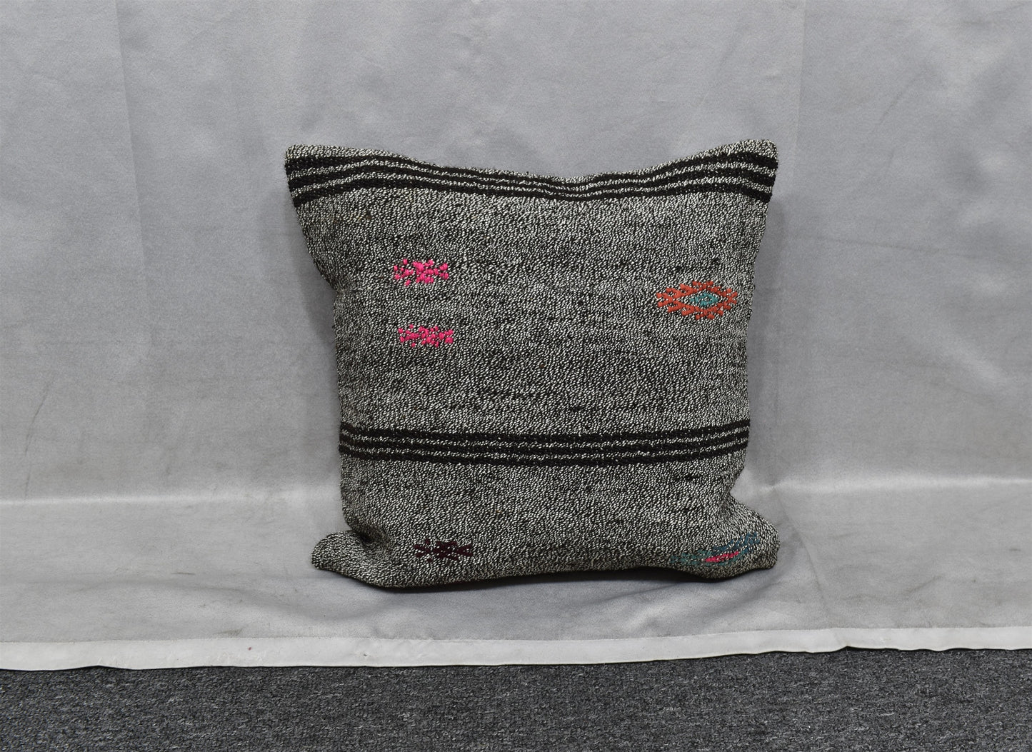 Yeni El Dokuma Dekoratif Kilim Kırlent Yastık Kılıfı 6007