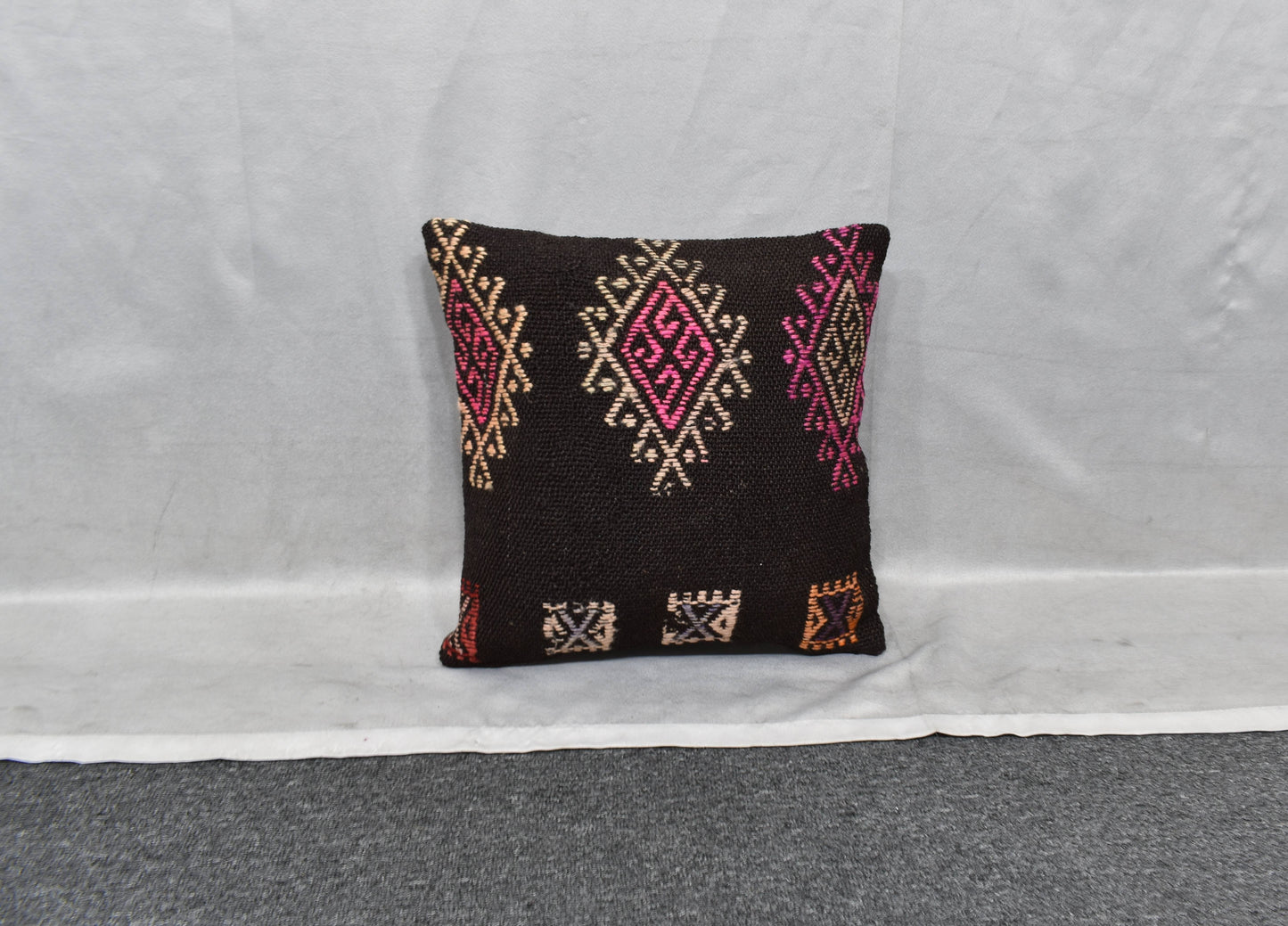 Yeni El Dokuma Dekoratif Kilim Kırlent Yastık Kılıfı 6020