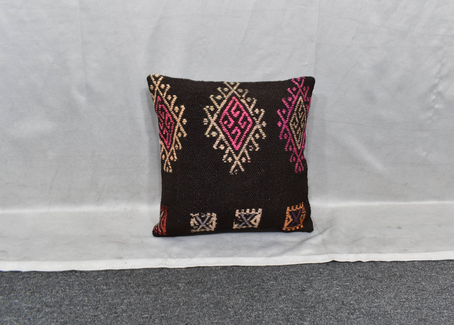 Yeni El Dokuma Dekoratif Kilim Kırlent Yastık Kılıfı 6020