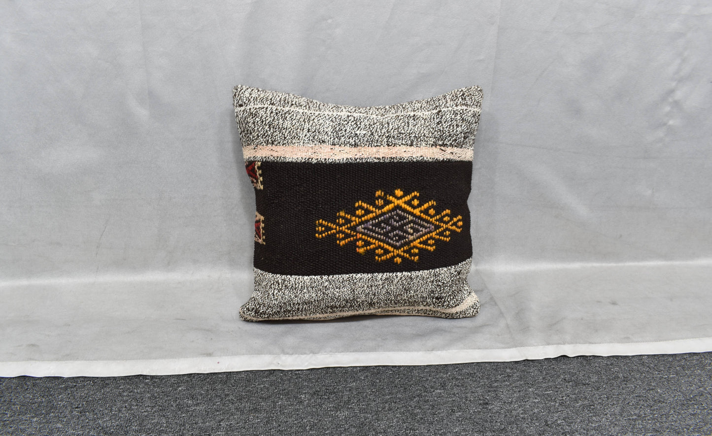 Yeni El Dokuma Dekoratif Kilim Kırlent Yastık Kılıfı 6021
