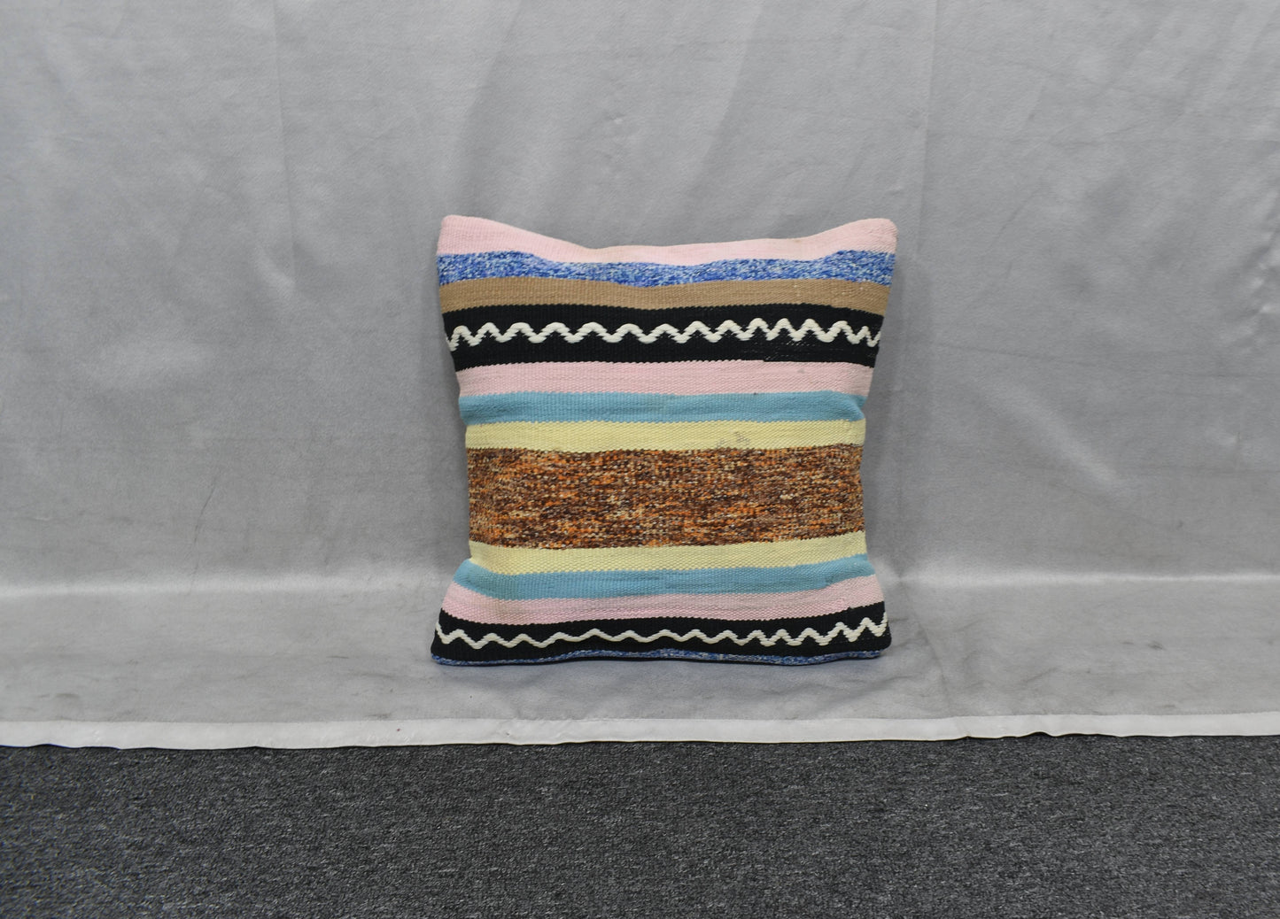 Yeni El Dokuma Dekoratif Kilim Kırlent Yastık Kılıfı 6022