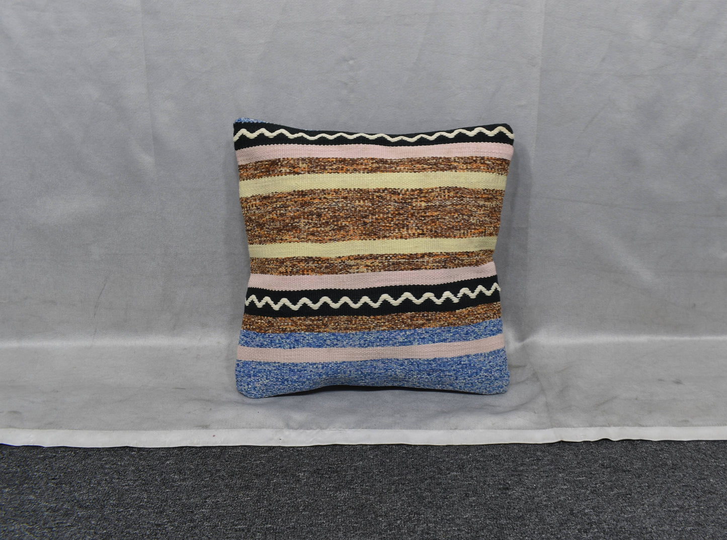 Yeni El Dokuma Dekoratif Kilim Kırlent Yastık Kılıfı 6028