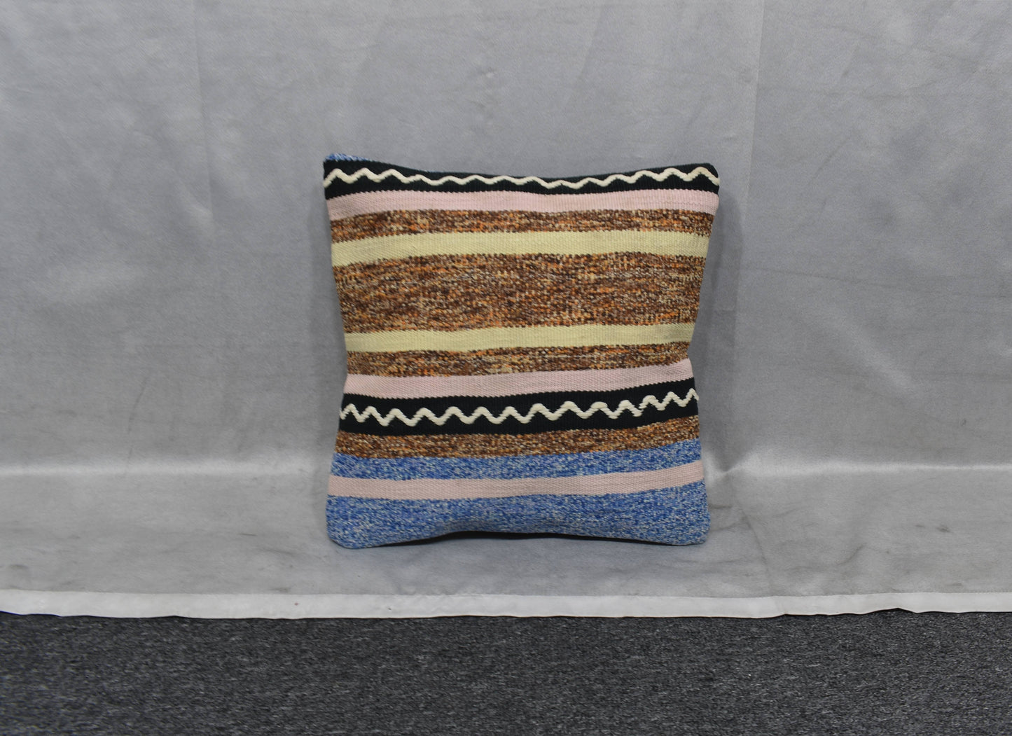 Yeni El Dokuma Dekoratif Kilim Kırlent Yastık Kılıfı 6028