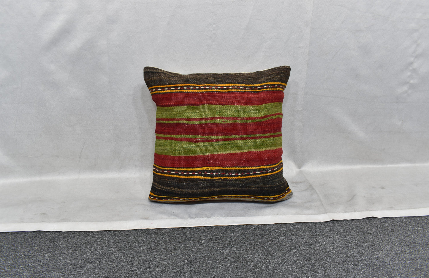 Yeni El Dokuma Dekoratif Kilim Kırlent Yastık Kılıfı 6044