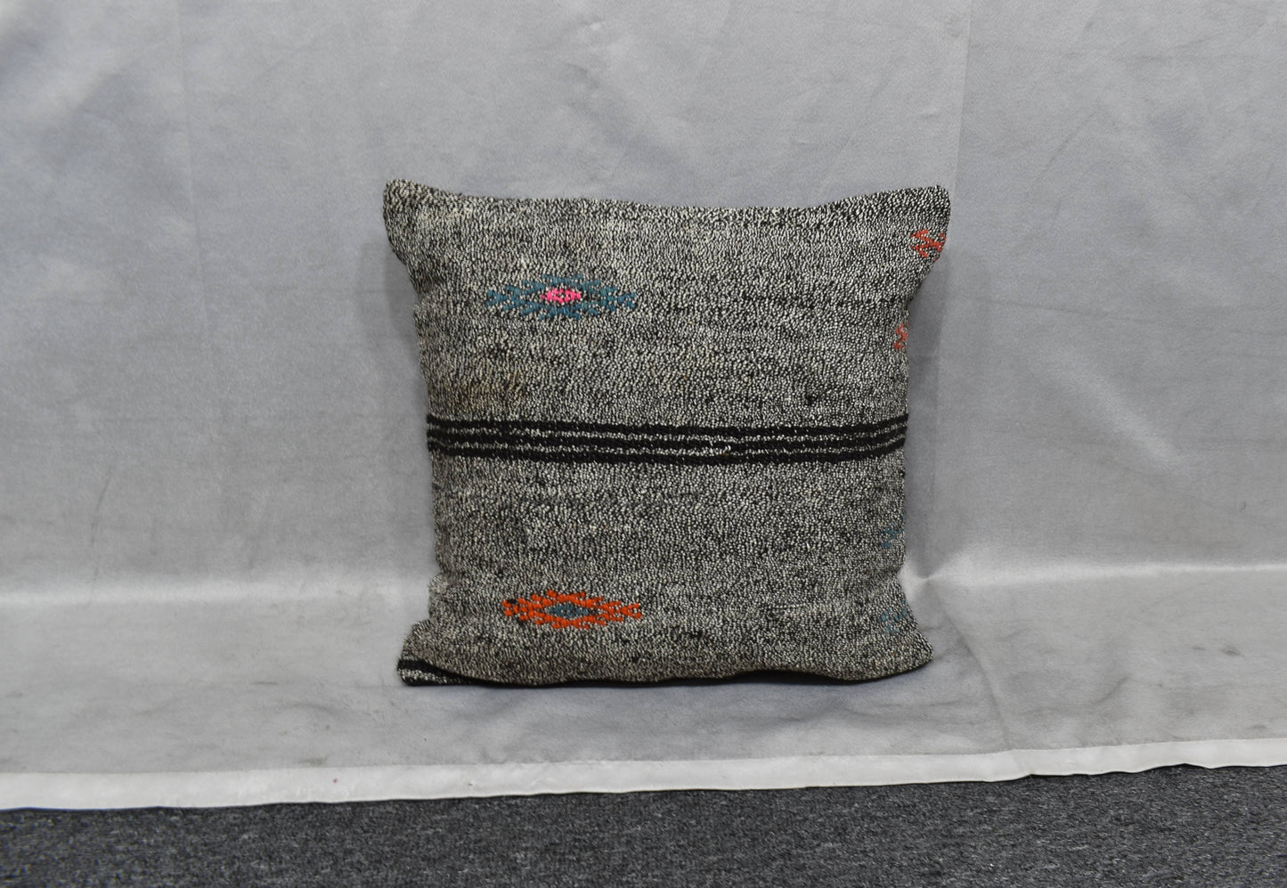 Yeni El Dokuma Dekoratif Kilim Kırlent Yastık Kılıfı 6048