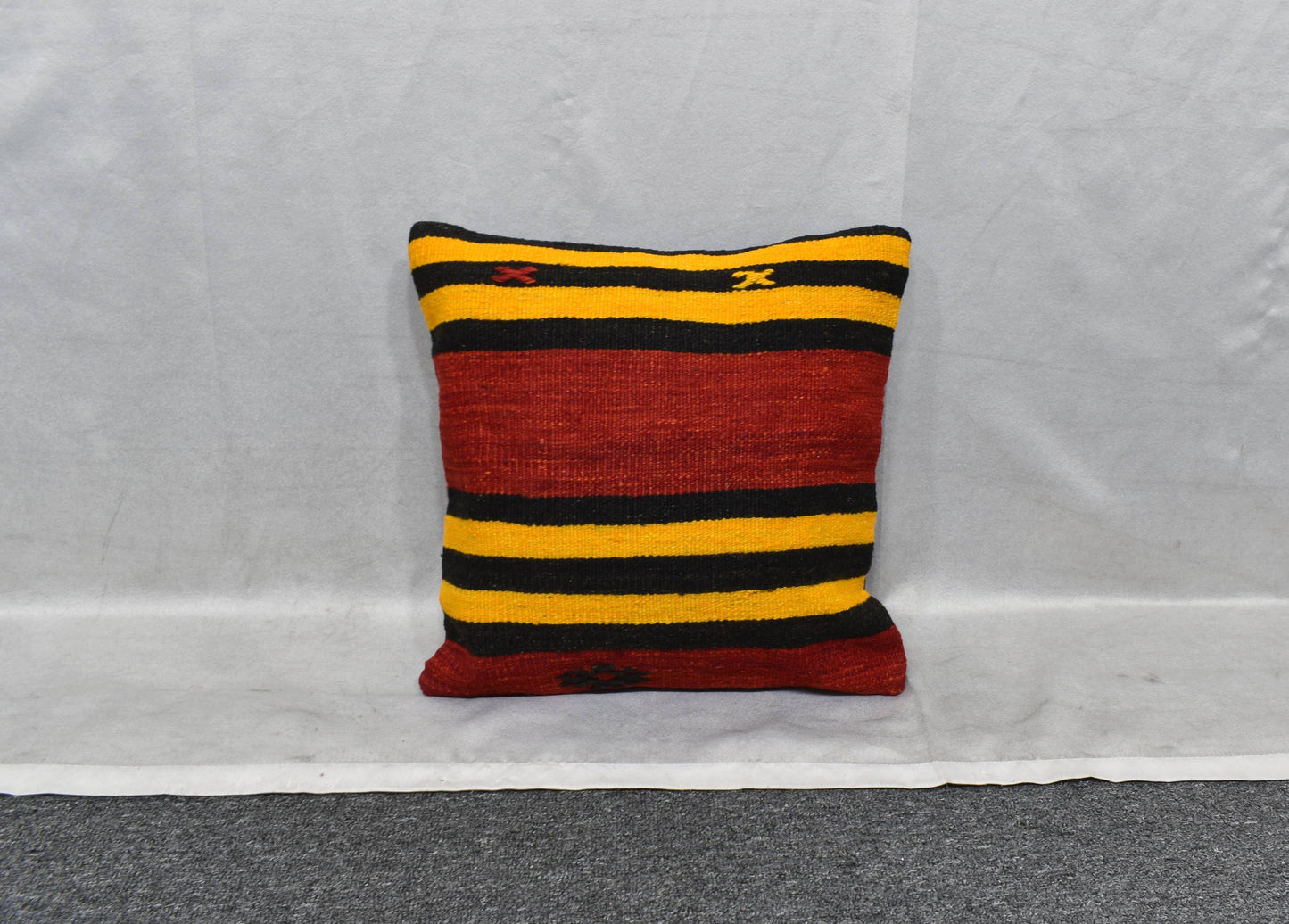 Yeni El Dokuma Dekoratif Kilim Kırlent Yastık Kılıfı 6049