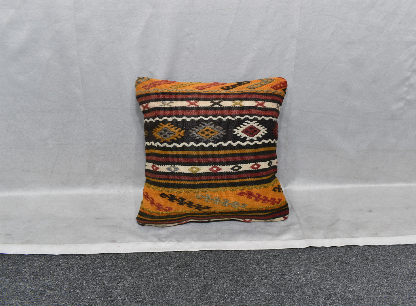 Yeni El Dokuma Dekoratif Kilim Kırlent Yastık Kılıfı 6056