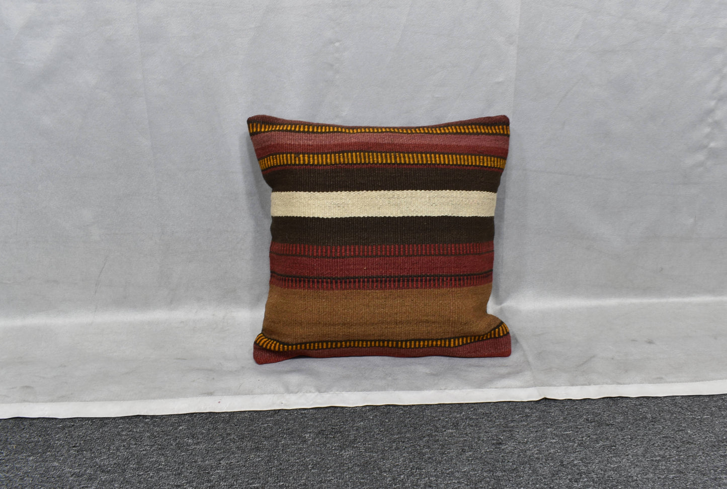 Yeni El Dokuma Dekoratif Kilim Kırlent Yastık Kılıfı 6073