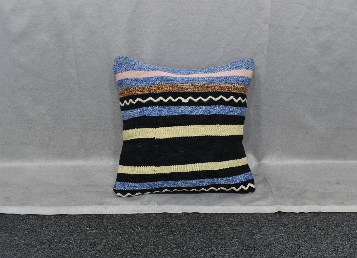 Yeni El Dokuma Dekoratif Kilim Kırlent Yastık Kılıfı 6078