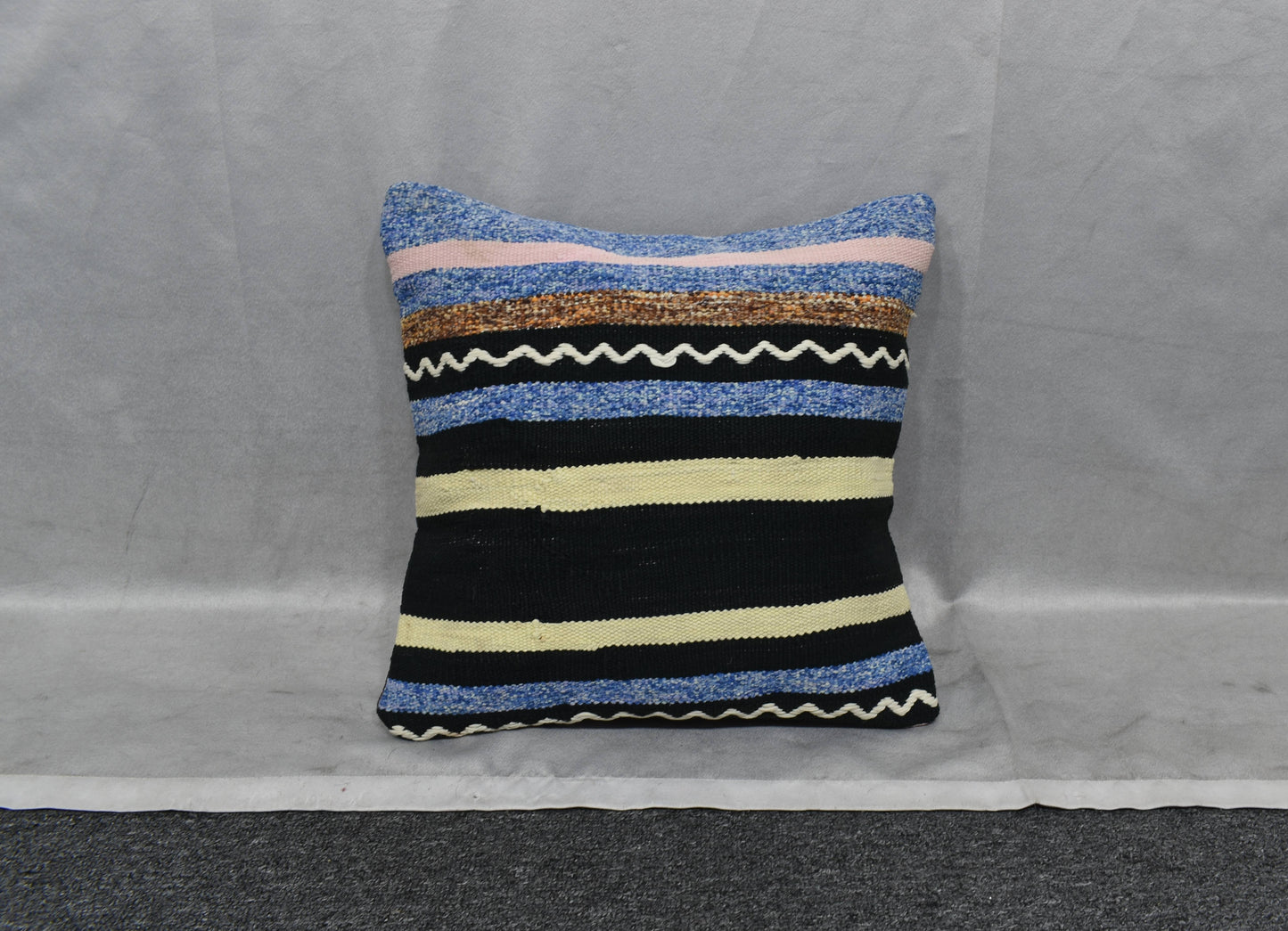 Yeni El Dokuma Dekoratif Kilim Kırlent Yastık Kılıfı 6078
