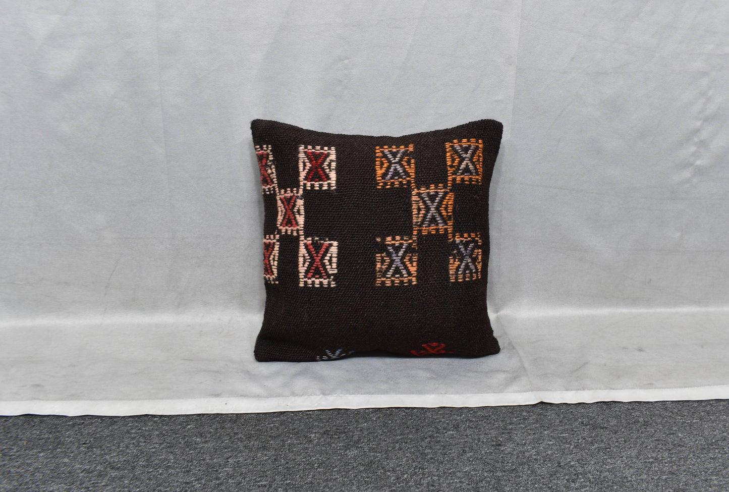 Yeni El Dokuma Dekoratif Kilim Kırlent Yastık Kılıfı 6079