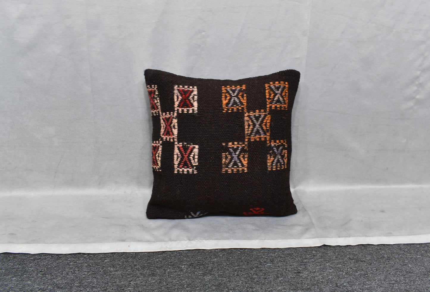 Yeni El Dokuma Dekoratif Kilim Kırlent Yastık Kılıfı 6079