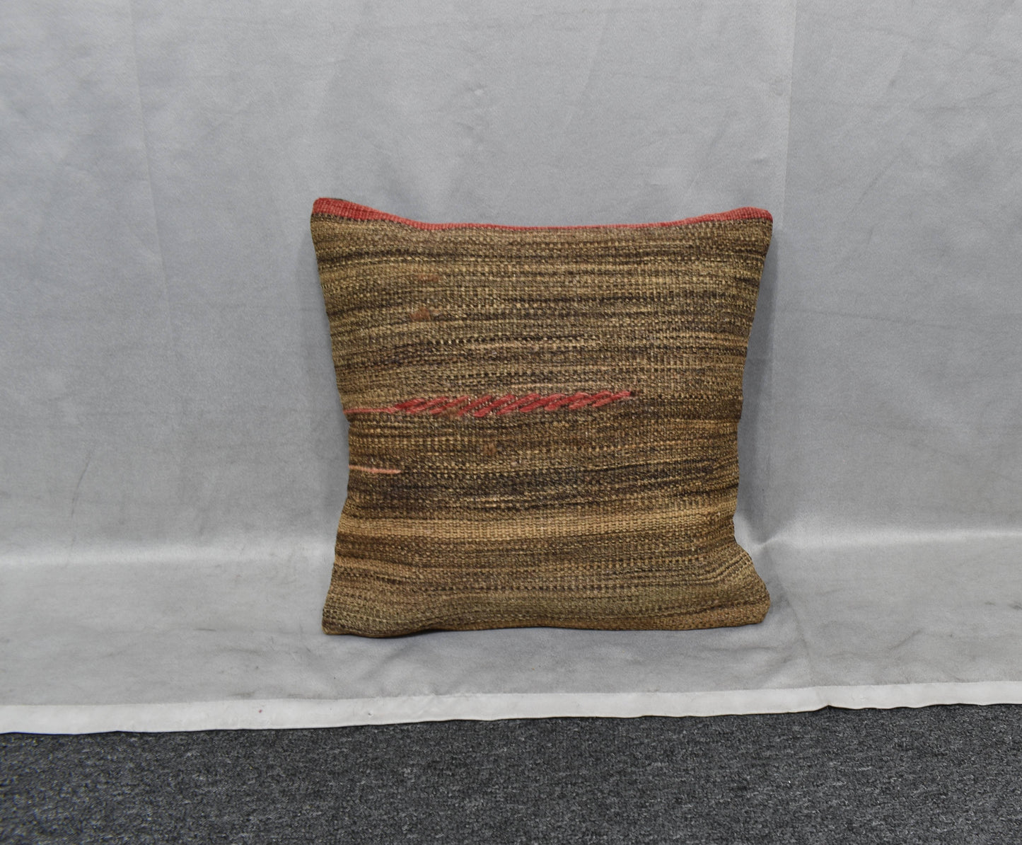 Yeni El Dokuma Dekoratif Kilim Kırlent Yastık Kılıfı 6080